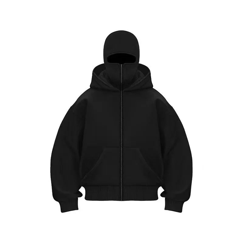 "ShadowHood™ – Y2K Masked Hoodie"