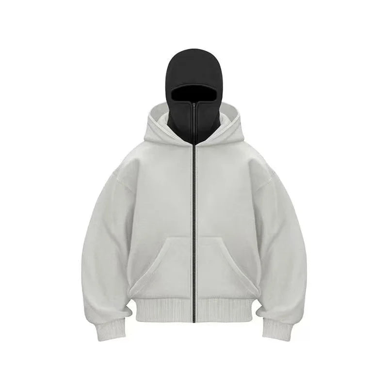 "ShadowHood™ – Y2K Masked Hoodie"