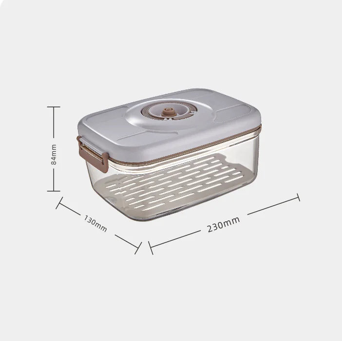 Vacuum Food Storage Container - Transparent Airtight Box