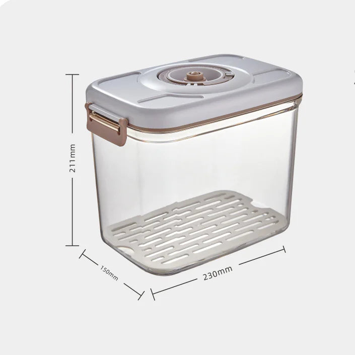 Vacuum Food Storage Container - Transparent Airtight Box