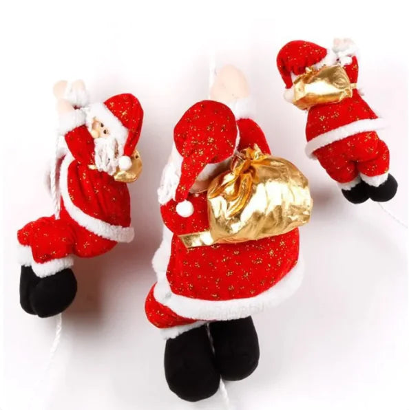 Climbing Santa Claus - Christmas Rope Decoration