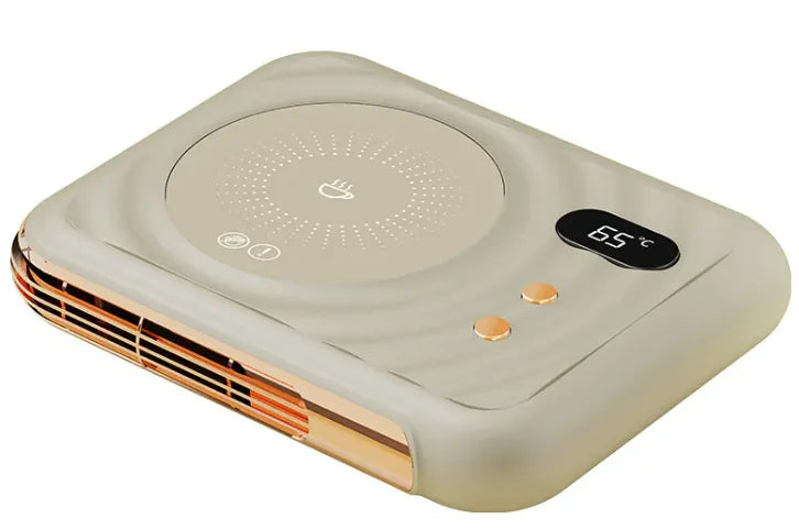 2-in-1 Desk Heater & Cup Warmer - Portable Air Blower