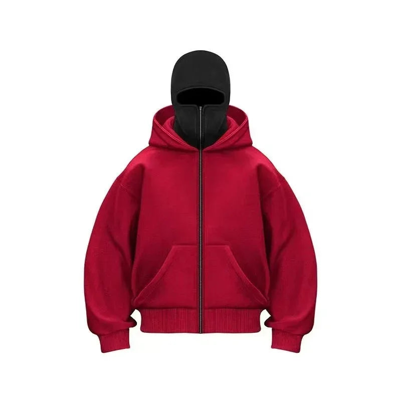 "ShadowHood™ – Y2K Masked Hoodie"