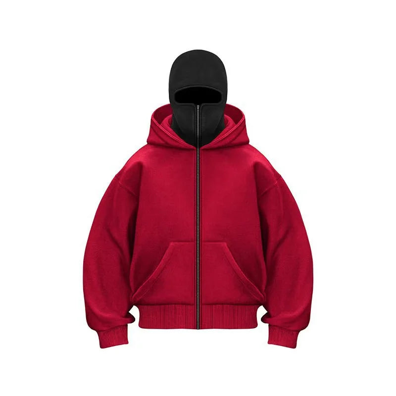 "ShadowHood™ – Y2K Masked Hoodie"