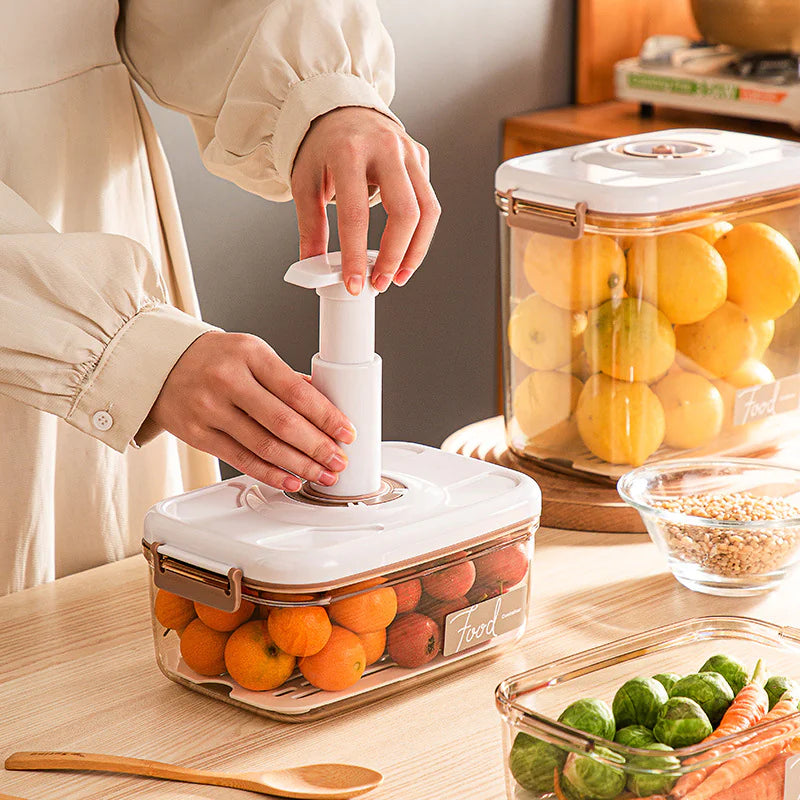 Vacuum Food Storage Container - Transparent Airtight Box