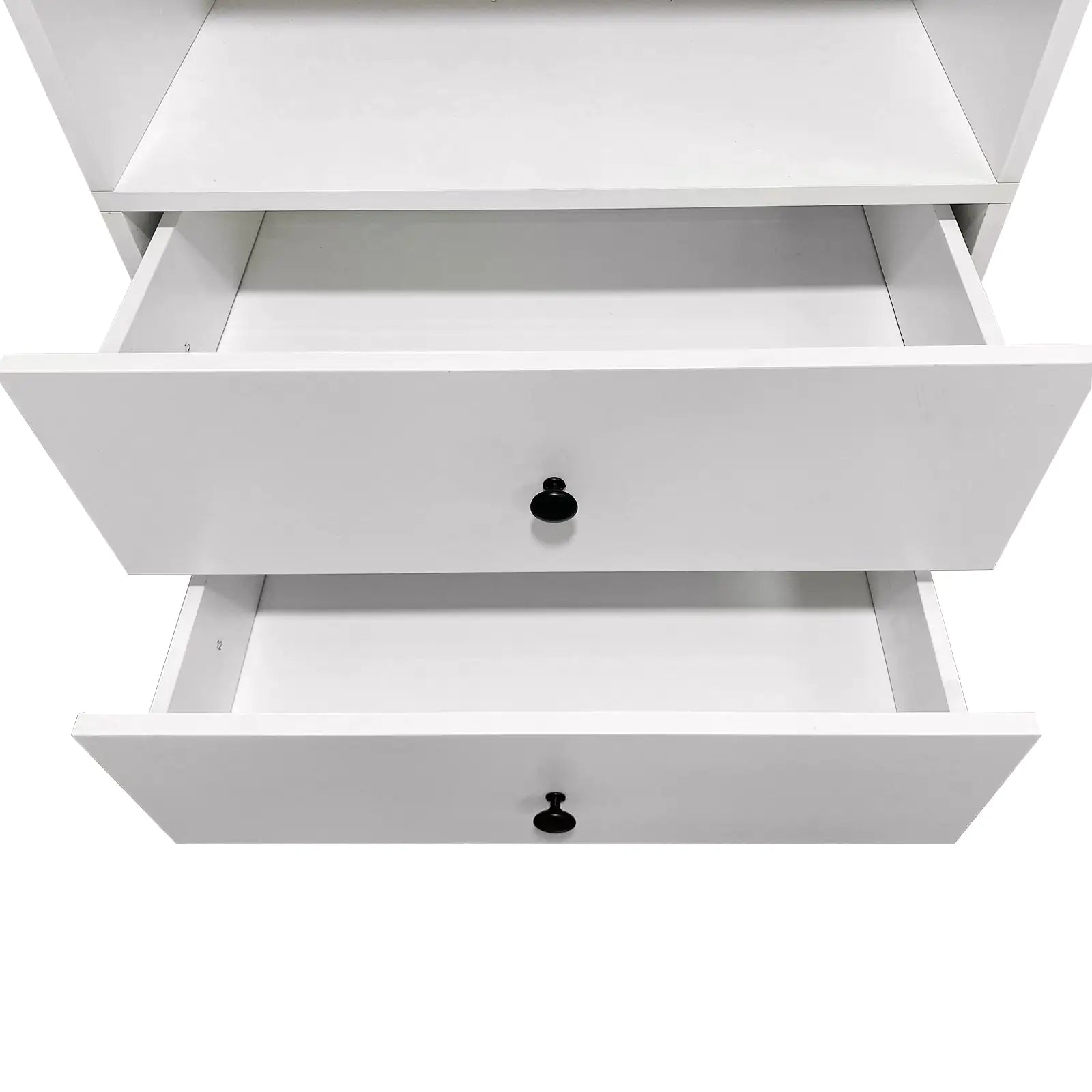 Modular Bathroom Wall Shelves - White Storage Organizer
