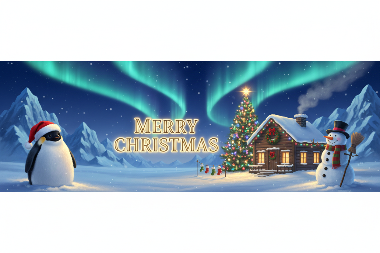 Merry Christmas Wide Banner
