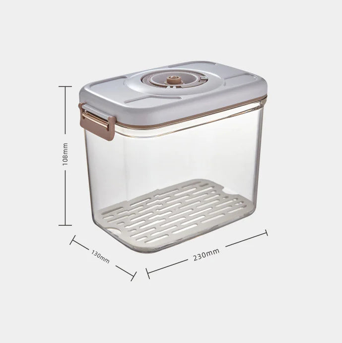 Vacuum Food Storage Container - Transparent Airtight Box